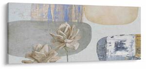 Slika - Slikano cvijeće sa teksturom (120x50 cm)