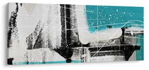 Slika - Tirkizna apstrakcija (120x50 cm)
