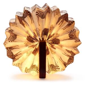 Tamno smeđa stolna svjetiljka s prigušivanjem (visina 3,5 cm) Velvet Accordion - Gingko