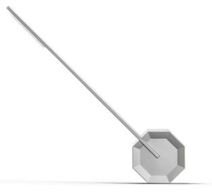 Prigušiva stolna lampa srebrne boje (visina 38 cm) Octagon One - Gingko