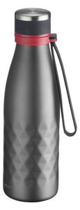 Siva silikonska/od nehrđajućeg čelika boca za vodu za put 550 ml Viva – Westmark