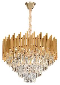 Visilica s kristalima G062-CP 50CM GOLD