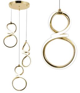 Viseća LED lampa G073-3CPR Gold