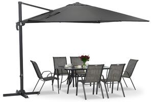 Vrtni suncobran antracit Siena 3x3m Garden Point