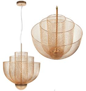 Dizajnerska LED stropna lampa Moderna - ružičasto zlatna