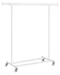 Stalak za odjeću na kotačićima INEZ, max. 90 kg, 83,5x45x160 cm, bijela SongmicsHome