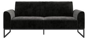Crni kauč na razvlačenje 217 cm Adley - CosmoLiving by Cosmopolitan