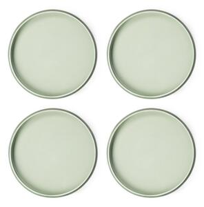 Zeleni tanjuri u setu 4 kom od kamenine ø 22 cm Aura Rondo – Bonami Selection