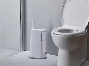 Bijela WC četka sa stalkom za toaletni papir Joseph Joseph Flex
