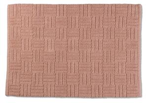 Losos ružičasti pamučni kupaonski otirač Kela Leana 55 x 65 cm