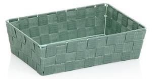 Zelena košara za pohranu Kela Alvaro 29,5 x 20,5 cm