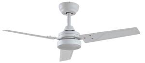 Aerallo LED stropni ventilator, bijeli, CCT, tih - Lindby Lindby, Aerallo, Bijela, Dnevna soba, Metal, Moderan