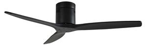 Stropni ventilator Vindur, crni, DC, tih, 132 cm - Lucande Lucande, Vindur, Crno, Dnevna soba, Metal, Moderan
