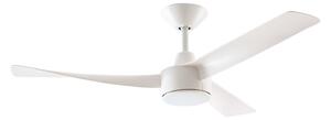 Airona LED stropni ventilator, bijeli, prigušiv, DC, tih - Lucande Lucande, Airona, prigušiv, Bijela, Dnevna soba, Plastika, Moderan
