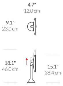 Kozmetičko ogledalo s osvjetljenjem/povećavajuće (5x) ø 20 cm Sensor – simplehuman