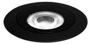 Wever & Ducré Lighting WEVER DUCRÉ LED ugradbena podna svjetiljka Blink 1.0 crna, rub, Crno, Aluminij, Okrugla ugradna svjetla