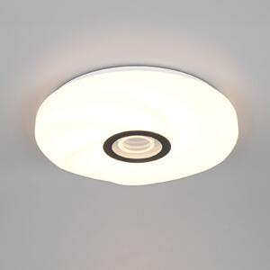 Reality Leuchten Sano LED stropna svjetiljka, bijela, Ø 39 cm, CCT, daljinski upravljač, prigušiva, Bijela, Dnevni boravak/blagovaonica, Plastika