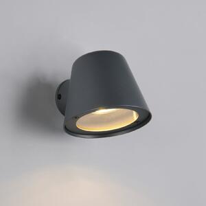 Trio Lighting Beni vanjska zidna lampa, mat crna, širine 11 cm, metalna, prigušiva, Crno, Metal