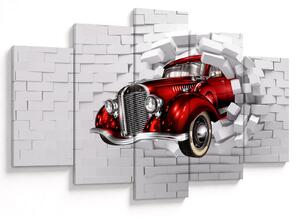 Slika - crveni auto (150x105 cm)