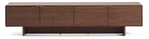 Tamno smeđa TV komoda u dekoru oraha 200x46x40 cm Norlen – Kave Home