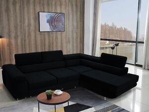 Zondo.hr Kutna garnitura Ascend L (crna) (D). Akcija -20%. 1056897