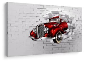 Slika - crveni auto (90x60 cm)