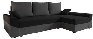 Zondo.hr Kutna garnitura Dusk L (crna + siva) (D). Akcija -20%. 1057009