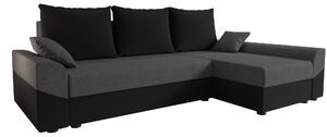 Zondo.hr Kutna garnitura Dusk L (siva + crna) (D). Akcija -20%. 1057007