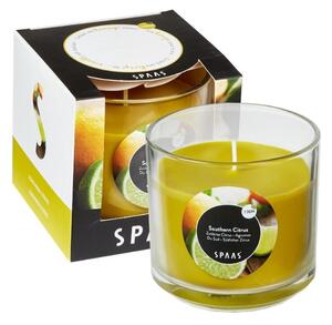 Mirisna svijeća u staklu SOUTHERN CITRUS 8,5 cm žuta
