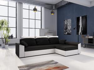 Zondo.hr Kutna garnitura Paragon L (crna + bijela) (D). Akcija -20%. 1057368