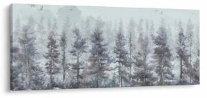 Slika - Borova šuma II., akvarel (120x50 cm)