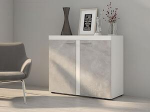Zondo.hr Komoda Rokara 2F 3 (bijela + beton svijetli). 1058574