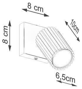 Sollux SL.1540 - Zidna reflektorska svjetiljka KARBON 1xGU10/10W/230V bijela