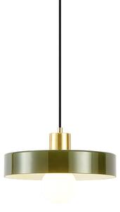 Retro visilica zlatna sa zelenim staklom - Jina