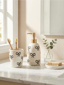 Sinsay - Keramički kupaonski set s motivom mašnica 2 pack
