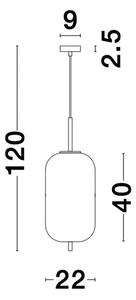 LATO VISILICA E27 /IP20/MESNG ZLATNA NL9624062