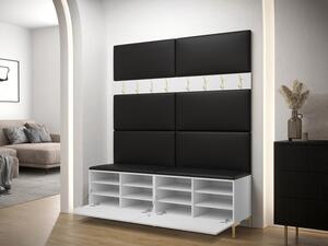 Zondo.hr Garnitura za predsoblje Frisala II (hrast craft) (ekokoža Soft 017 (bijela)). 1060439