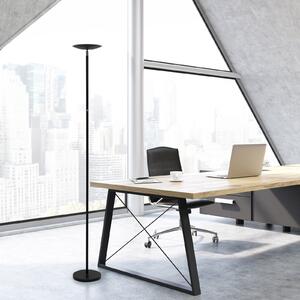 LED podna lampa MAULsphere, crna, prigušiva, visina 183 cm