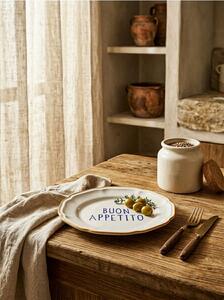 Sinsay - Keramički tanjur s natpisom Buon Appetito