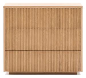 Komoda u dekoru hrasta u prirodnoj boji 90x79x50 cm Helvine – Kave Home