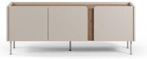 Krem/u prirodnoj boji TV komoda u dekoru hrasta 140x53x35 cm Lucile – Marckeric