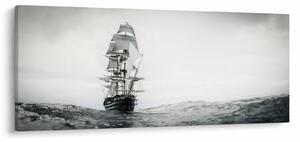 Slika - Brod koji plovi oceanom (120x50 cm)