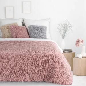 Fluffy deka s podstavom od flisa - roza Širina: 130 cm | Duljina: 170 cm