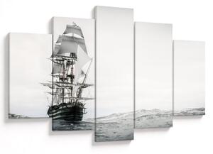 Slika - Brod koji plovi oceanom (150x105 cm)