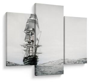Slika - Brod koji plovi oceanom (90x60 cm)