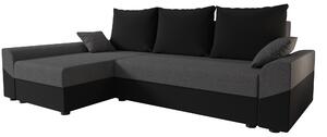 Zondo.hr Kutna garnitura Dusk L (siva + crna) (L). Akcija -20%. 1061910