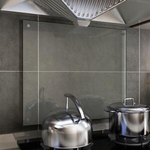 VidaXL Kuhinjska zaštita od prskanja prozirna 70x60 cm kaljeno staklo