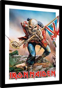 Uokvireni poster Iron Maiden - Trooper Eddie