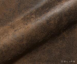 Kutna garnitura Elio 400x185cm, Materijal: Imitacija kože - Smeđa 400x185x66cm Bez taburea
