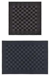 VidaXL Set ručnika od 10 komada crno-sivi pamučni